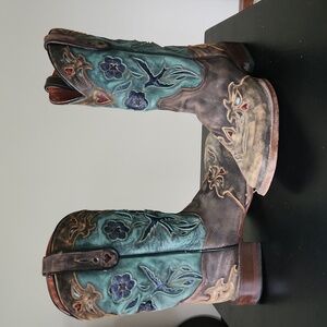 Dan Post, Vintage Bluebird, square toe boots, 9.5 M